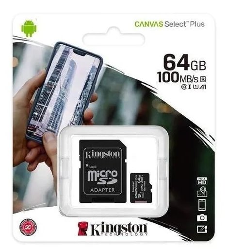 MEMORIA SD 64GB KINGSTON CANVAS SELECT