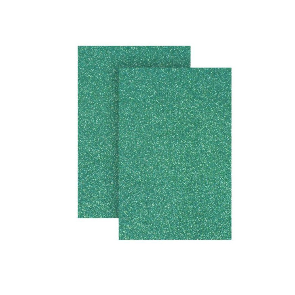 MICROPOROSO ESCARCHADO ADHESIVO A4 10 UND VERDE