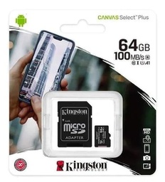MEMORIA SD 64GB KINGSTON CANVAS SELECT