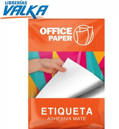PAPEL ADHESIVO BLANCO MATE A4 180GR 25H