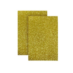 MICROPOROSO ESCARCHADO ADHESIVO A4 10 UND AMARILLO