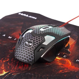[TEMOGA002] MOUSE GAMER + PAD HALION SHERMAN HA-M923P USB