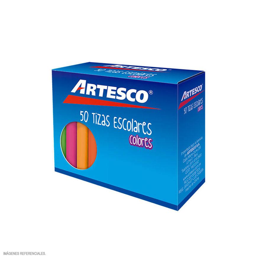 TIZA DE COLORES CAJA X 50 ARTESCO
