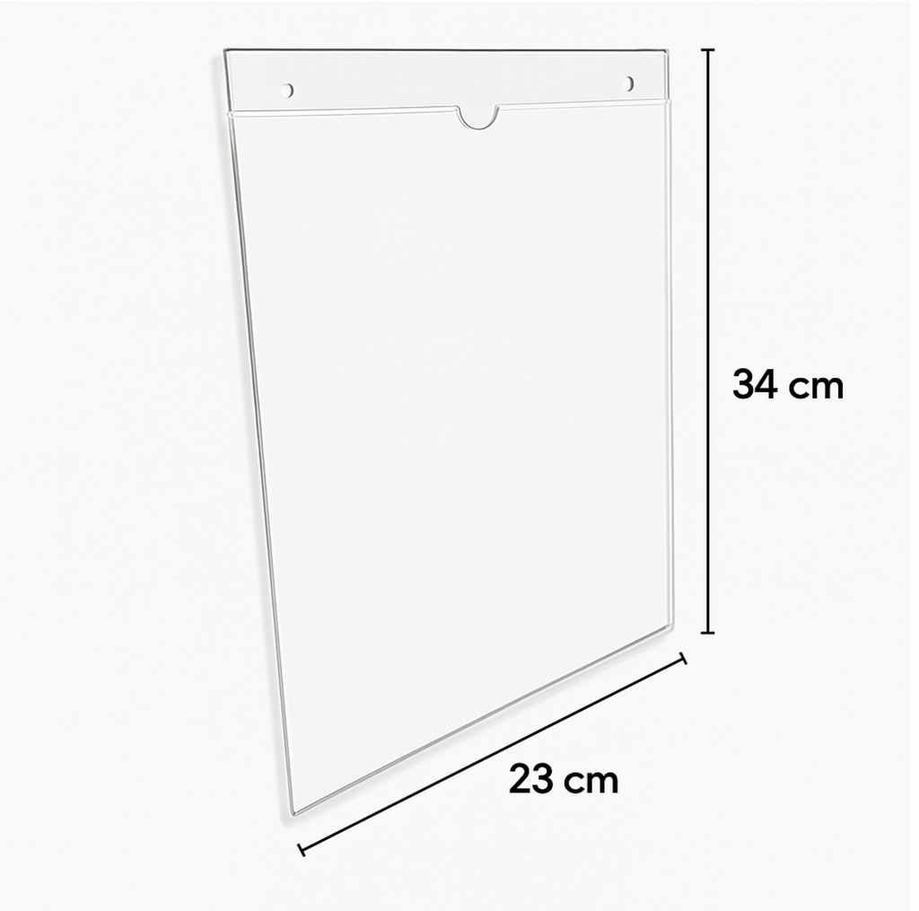 PORTA HOJA ACRILICO A4 VERTICAL