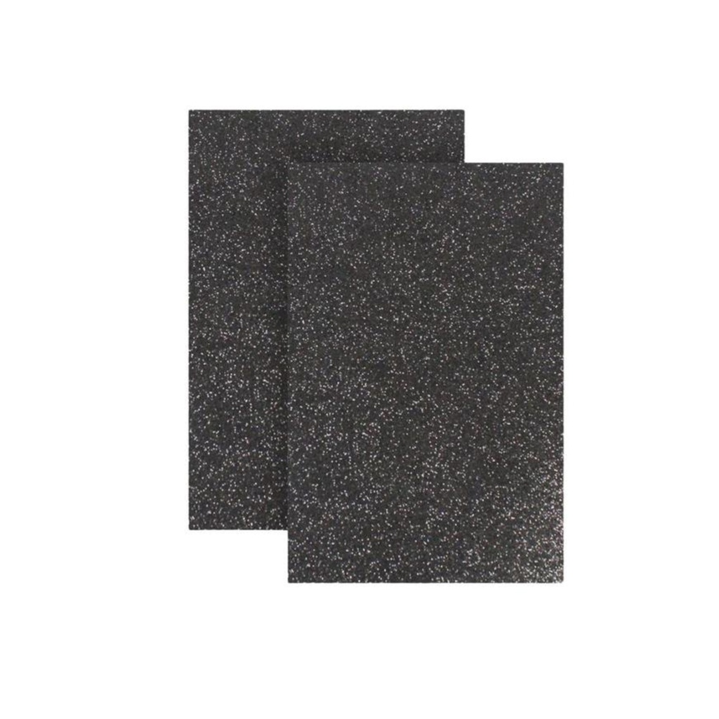 MICROPOROSO ESCARCHADO ADHESIVO A4 10 UND NEGRO