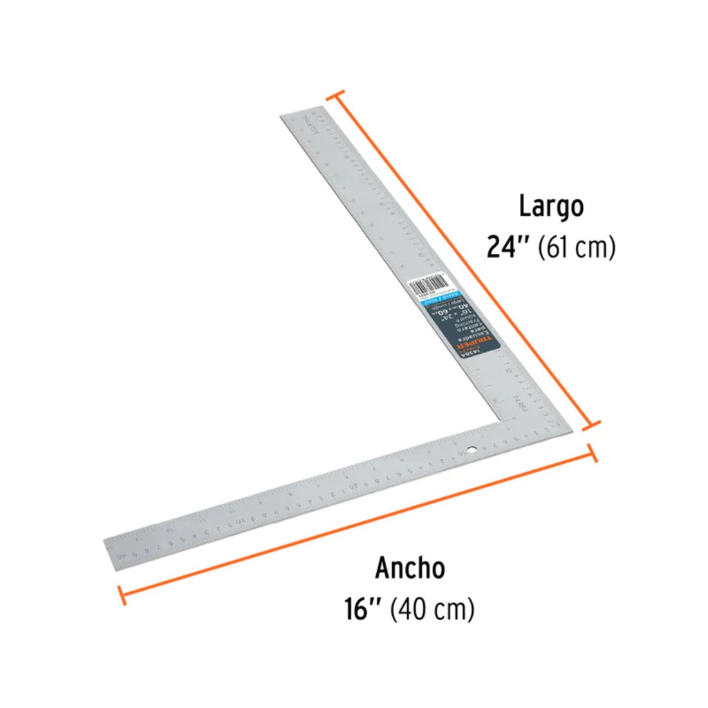 ESCUADRA PLANA16"x24" TRUPER