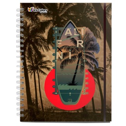 CUADERNO ANILLADO A4 CUADRICULADO  180 HOJAS TAPA DURA IRIS COLOR