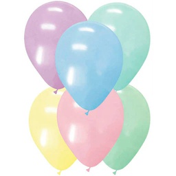 BOLSA DE GLOBOS PASTEL MATE #9 100 UND