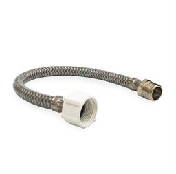 TUBO DE ABASTO DE ALUMINIO REFORZADO CON RECUBRIMIENTO DE PVC 1/2"x7/8"x40cm