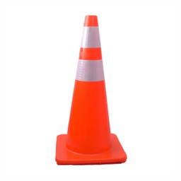 CONO NARANJA DE SEGURIDAD PVC 36" 70 CM